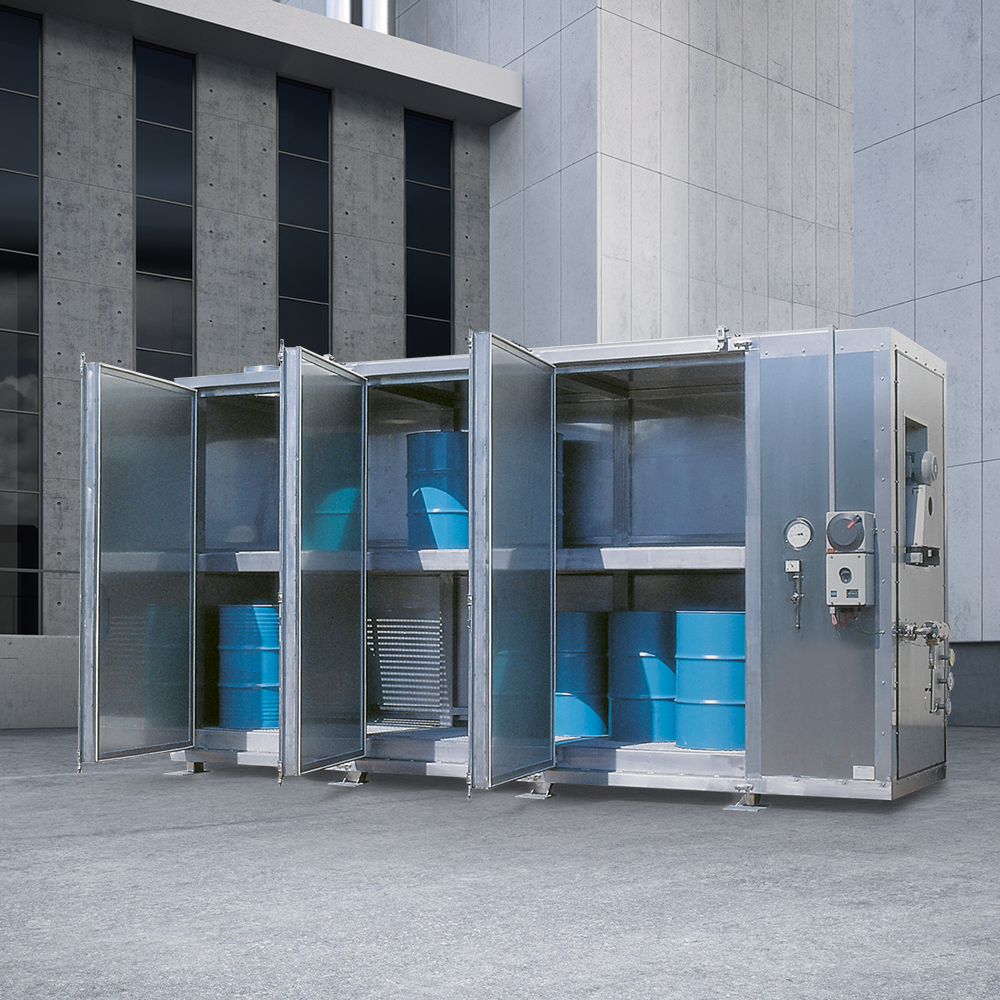 Heating chamber in stainless steel design