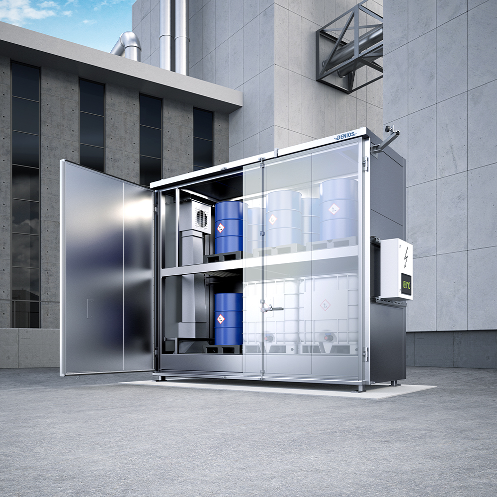 Heating chamber in stainless steel design