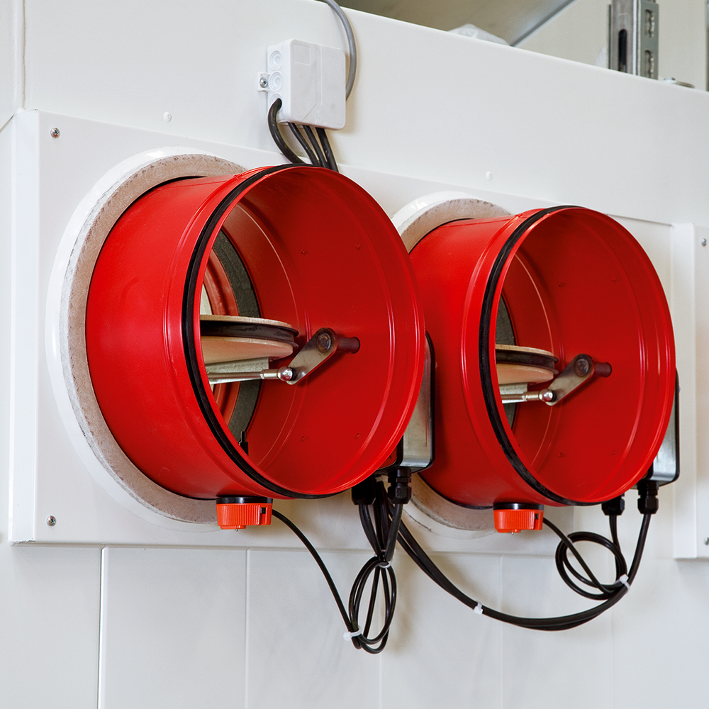 Fire Closure Flap for Technical Room Systems