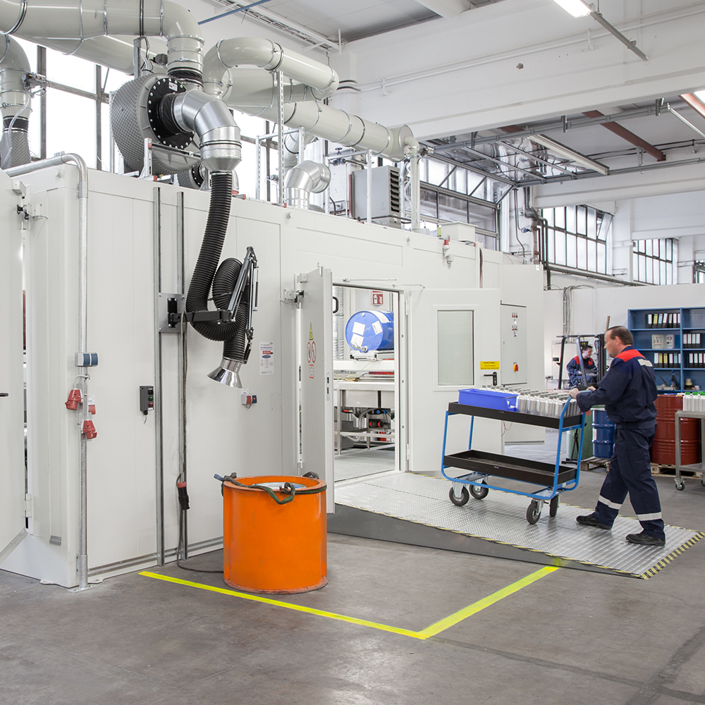 Individual solution of a fire protection warehouse