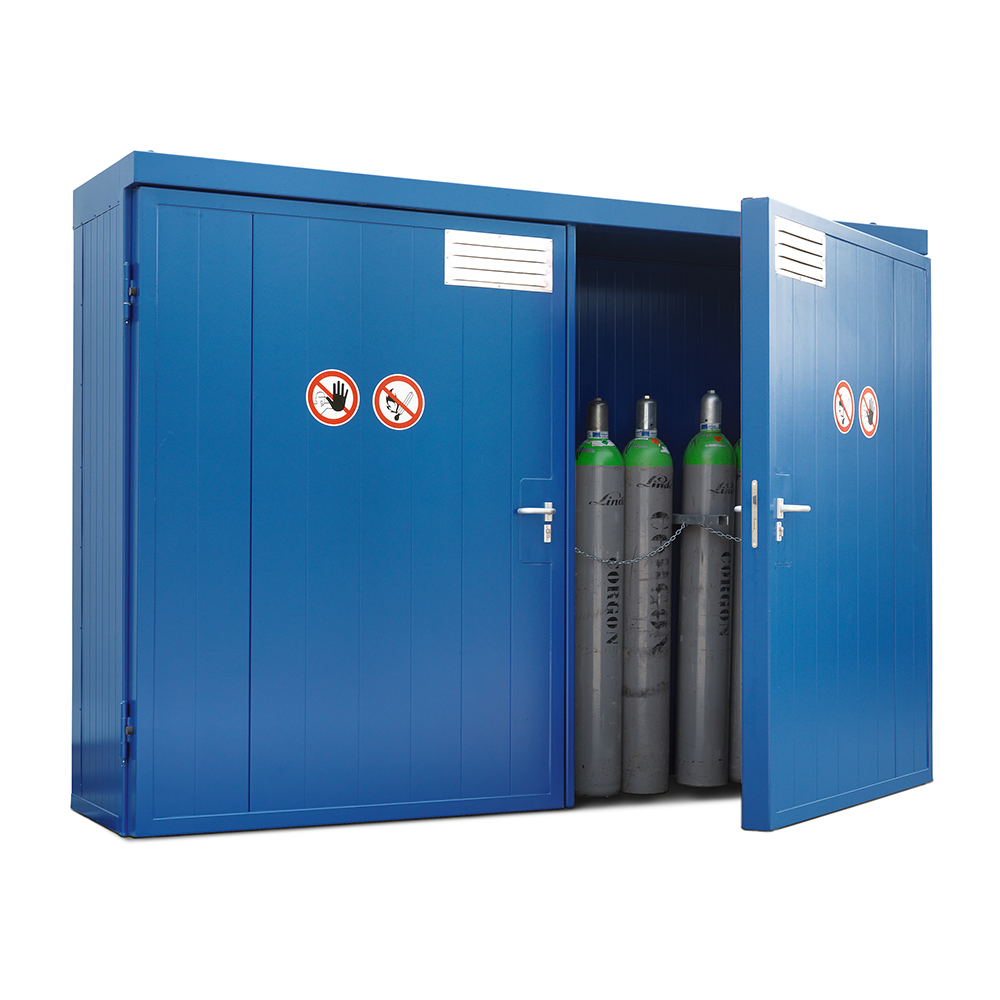 DENIOS Gas Cylinder Warehouse GFT with Fire Doors