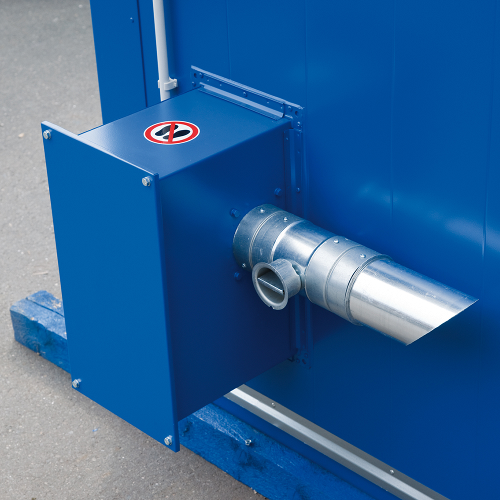 Exhaust air function for the thermal chamber