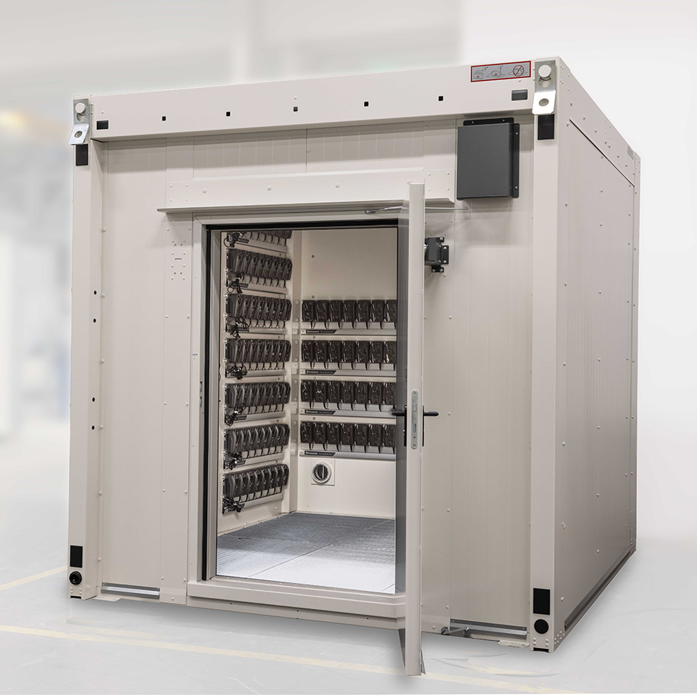 WFP Li-Ion Charge fire protection system with smart charging management