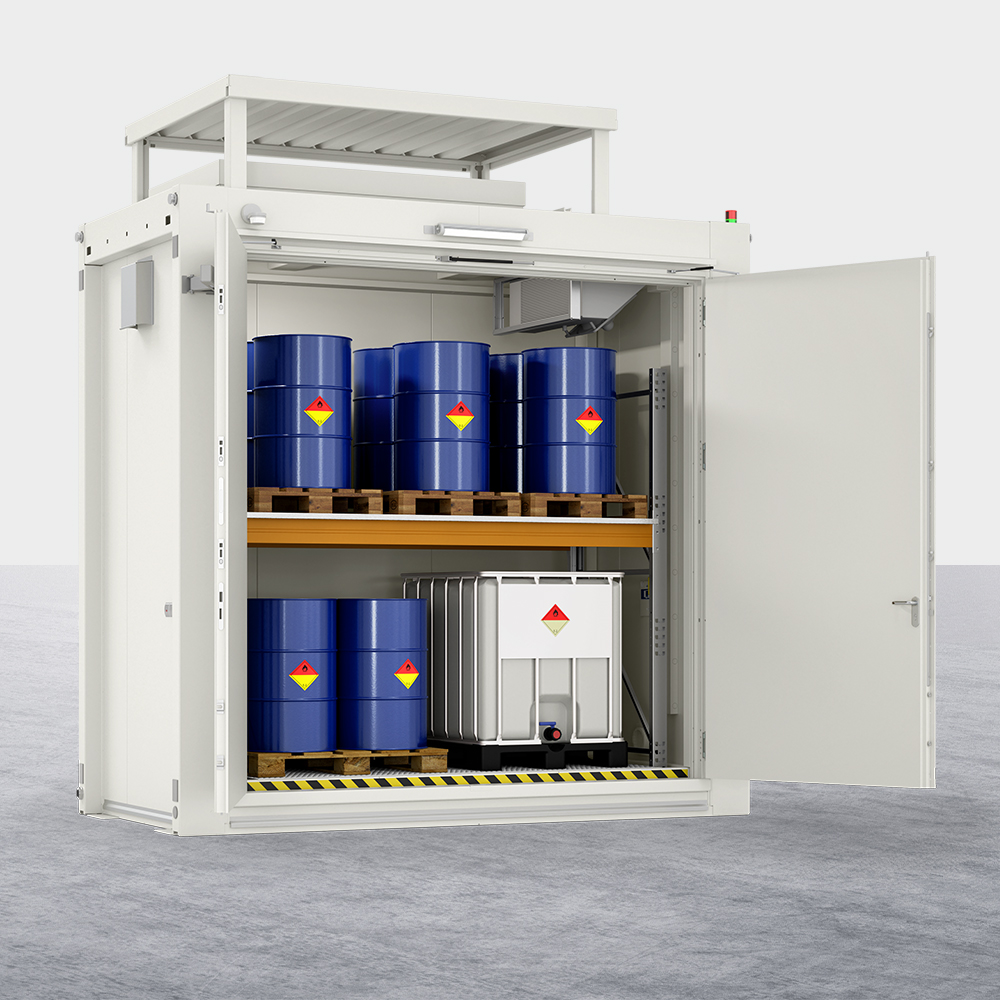 RFP OP fire protection warehouse for organic peroxides, rack storage