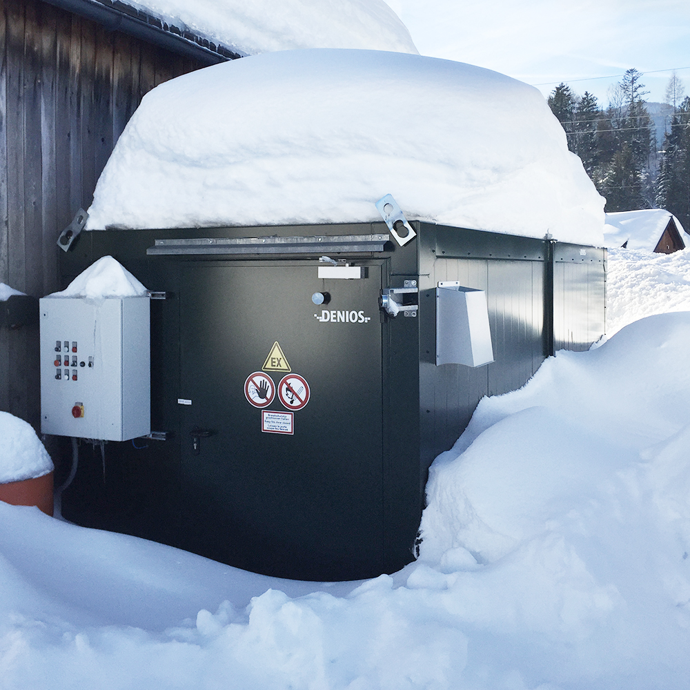 Increased snow loads on the DENIOS fire protection bearing