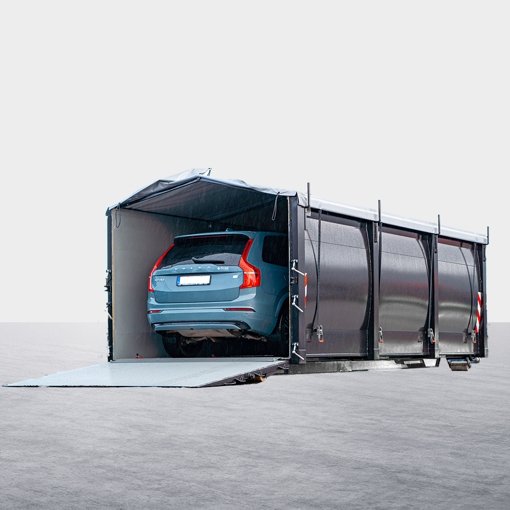 DENIOS quarantine container for electric vehicles