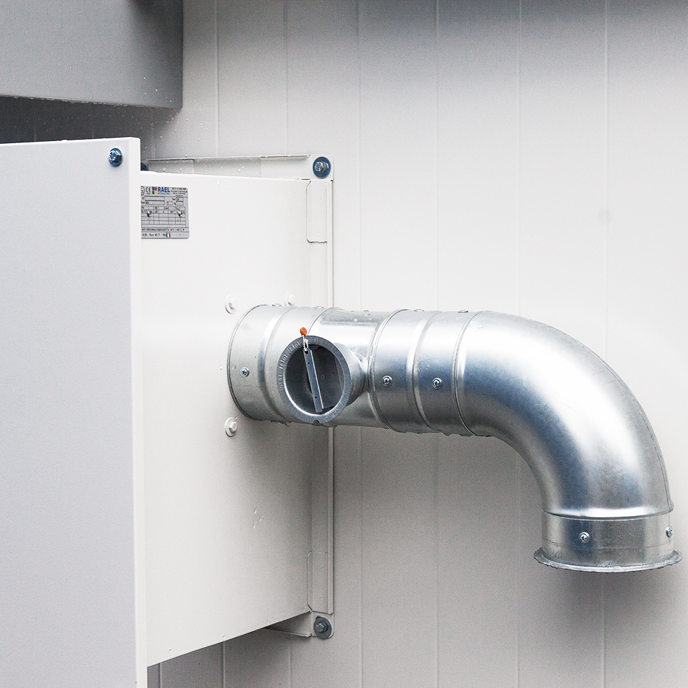 Technical ventilation at the hazardous materials warehouse