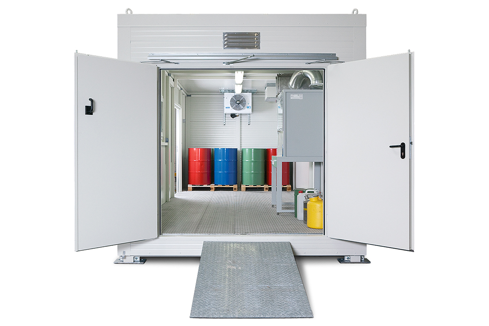 Refrigeration technology for walk-in containers from DENIOS
