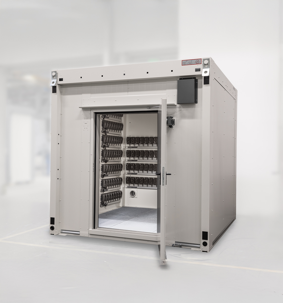 Charging compartments for lithium batteries