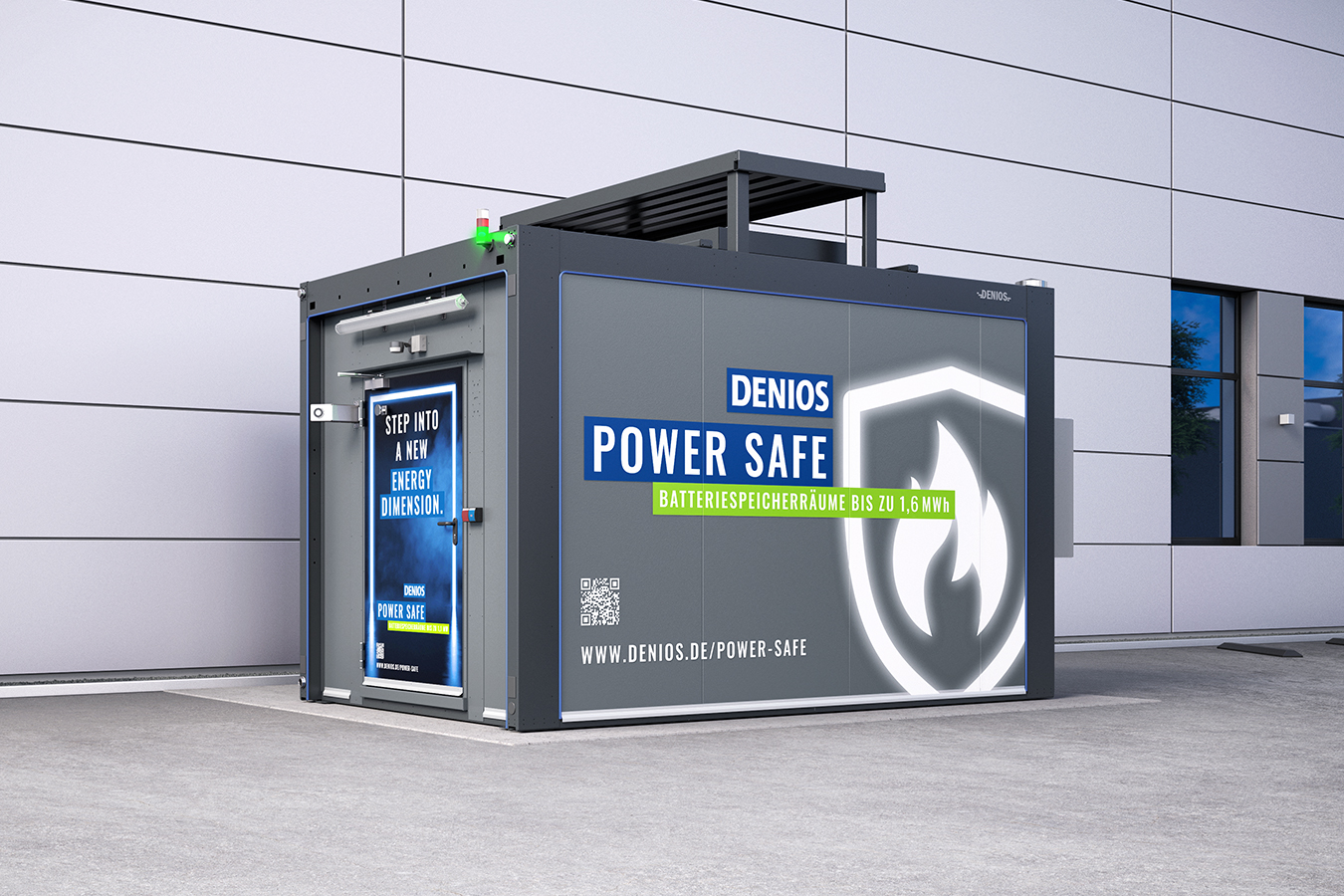 Battery storage in the safety container