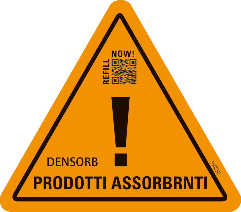 Set di adesivi multilingua per l’identificazione di prodotti assorbenti DENSORB