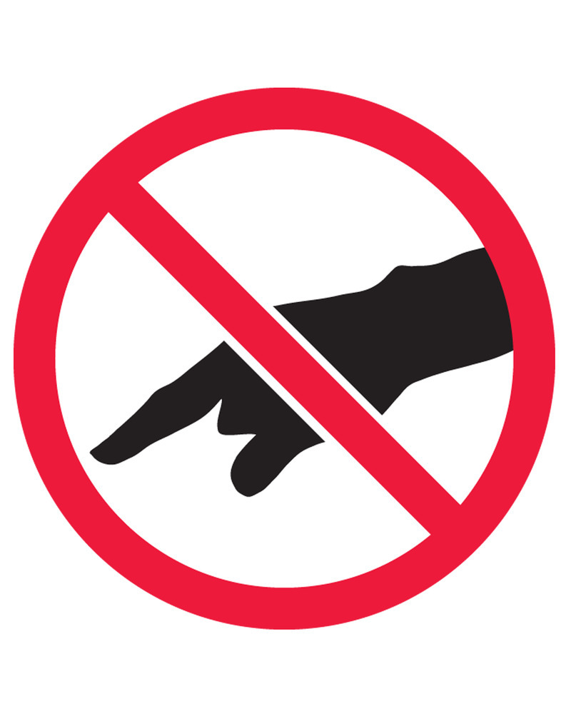 image: ISO Prohibition Safety Label: Do Not Touch 2003/2011 - 4