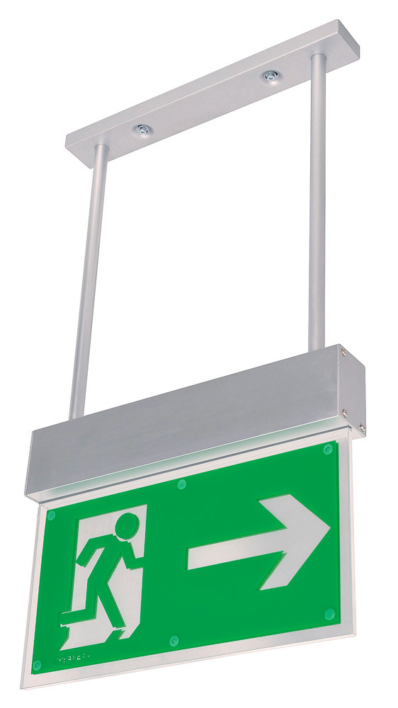 image: Nødbelysning Standard LED, til pendelmontage, 6 watt, lyser op til 3 timer