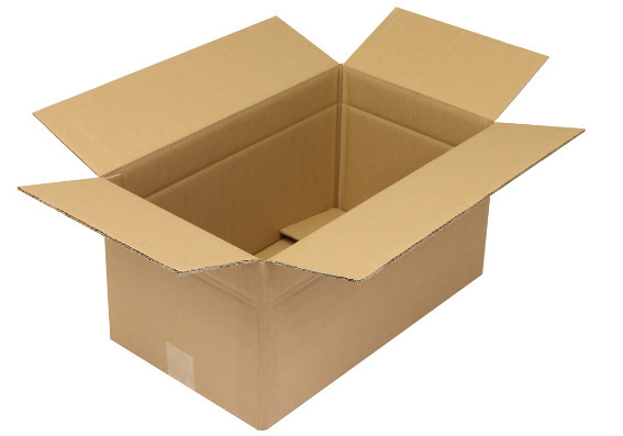 Scatola pieghevole in cartone ondulato, 2 onde, dimensioni interne 480x275x235 mm, qualità 2.30BC