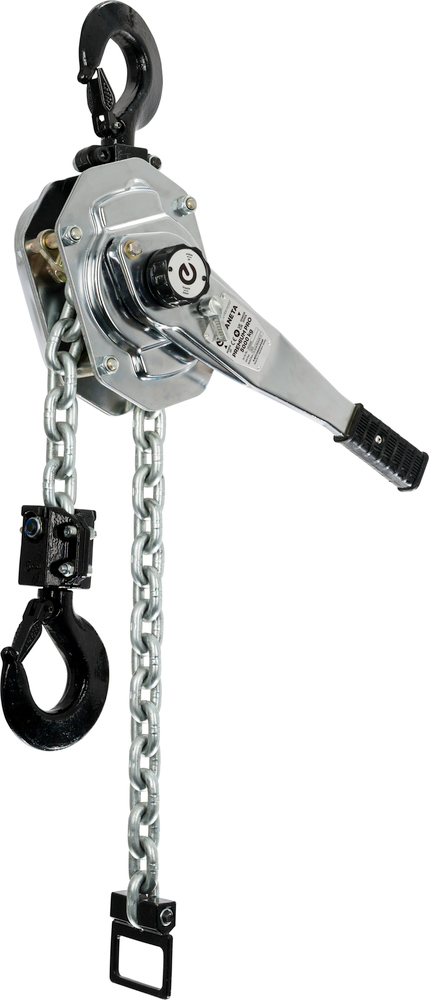 image: Palan à levier PREMIUM PRO 5 PLANETA, 1 brin, capacité de charge 5000 kg, boîtier chromé