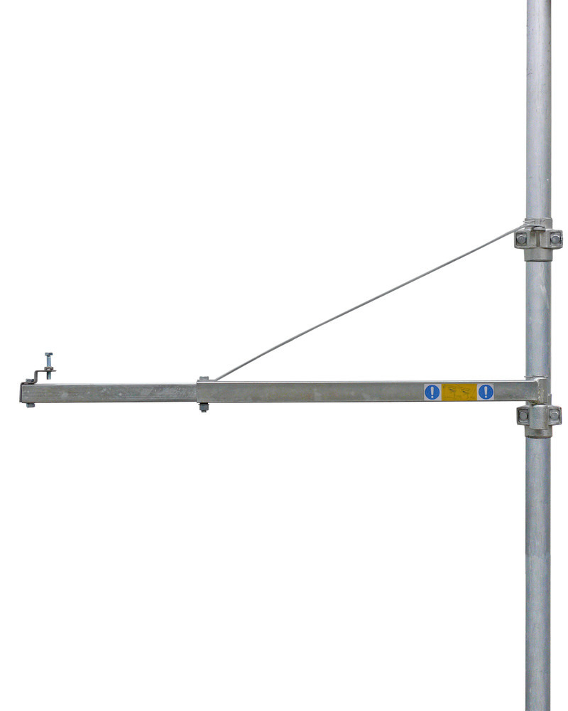 Bras d'extension pivotant SA-600 PLANETA, palan électrique à câble, ancrage par support de traction