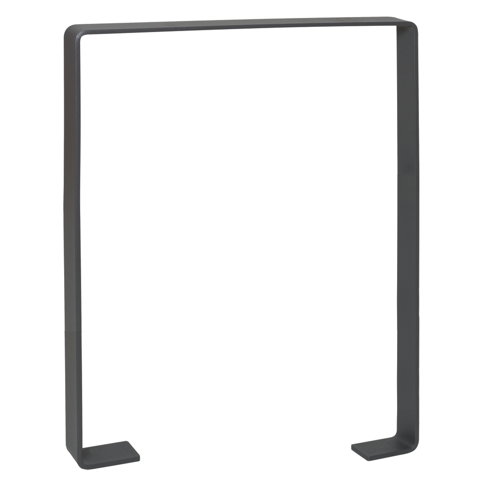 Aanleunbeugel, plat staal, gebogen, thermisch verzinkt, voor in beton, hoogte bovengronds 800 mm