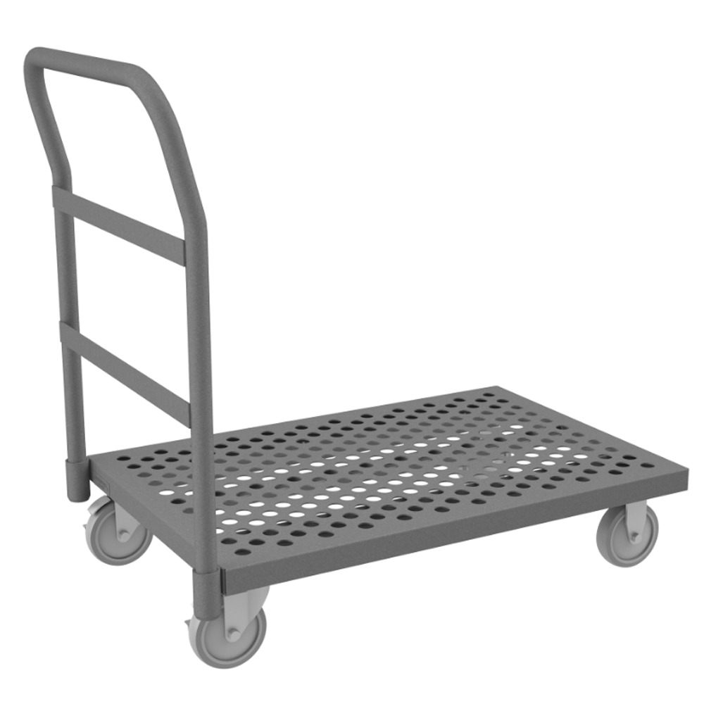 image: Chariot à plateau perforé, capacité de 1400 lb, 24 x 48