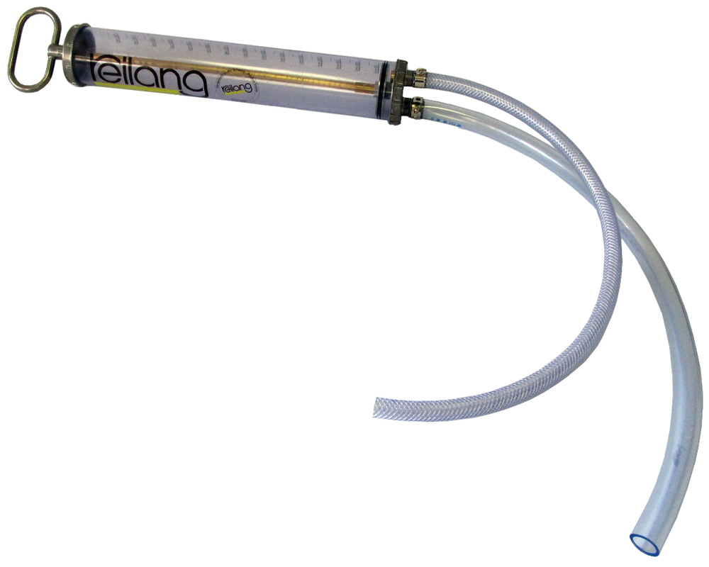 image: Doppelt wirkende Handpumpe aus Kunststoff, Hubvolumen 700 ml