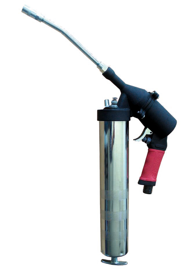 image: Pistola lubrificante pneumatica, tubo flessibile con ugello e testina di presa, allacciamento G 1/8