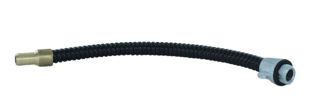 Tubo fless. aspir., alluminio, piegato, per pompe manuali univ. e dosatrici, lung. 250 mm, 3 pezzi