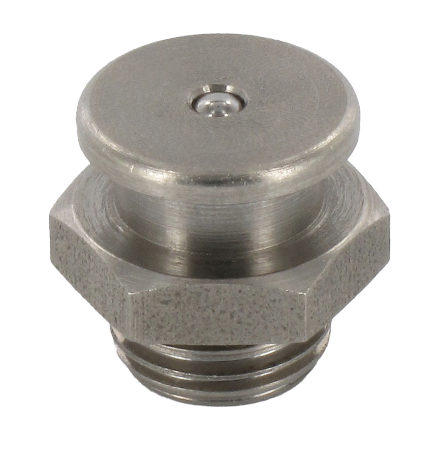 Nipplo di lubrificazione a testa piatta, tipo M1, M 10 x 1, sacco da 10 pezzi