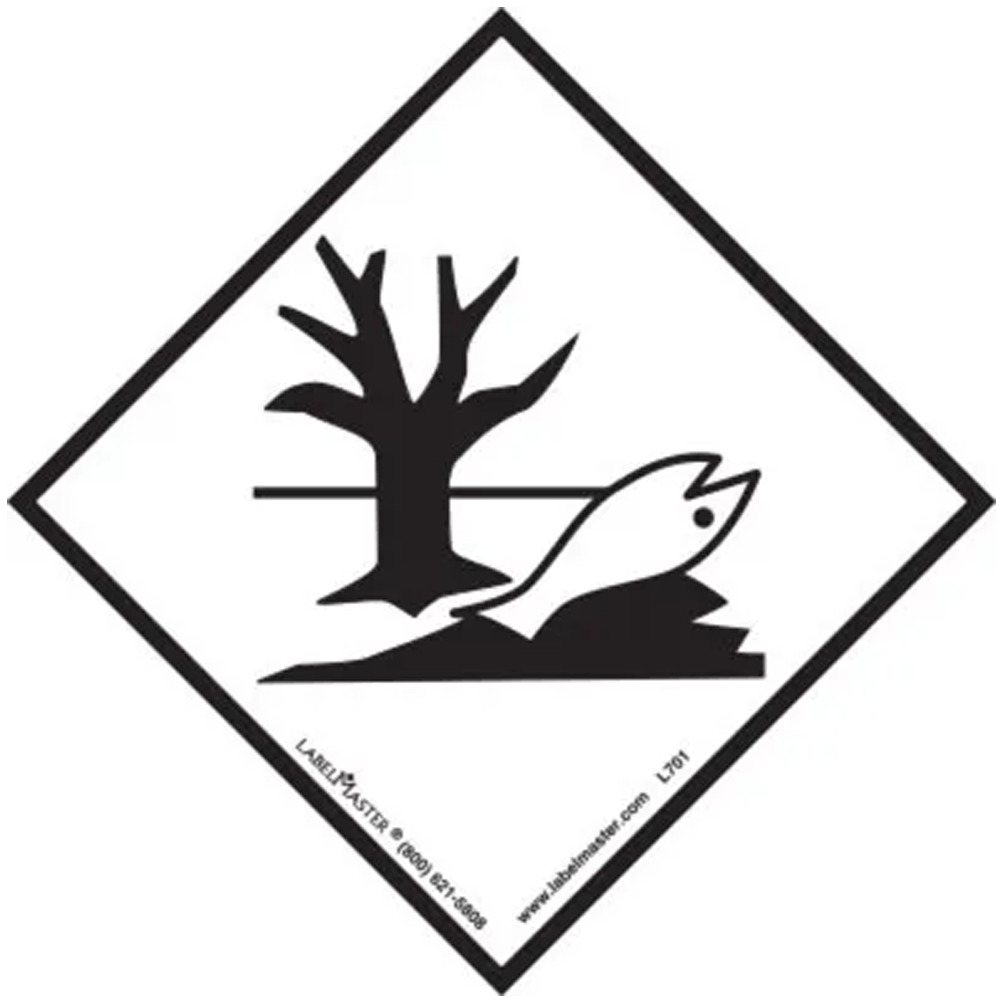 damagemark ONE/FOUR ゼブラウッド　ダメージマーク Environmentally Hazardous Substance 100mm x 100mm Permanent Vinyl