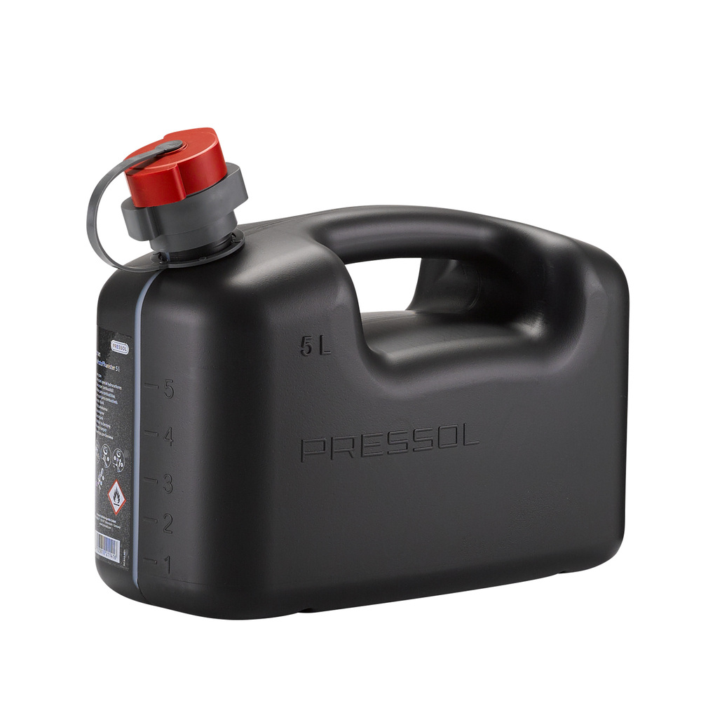 image: Kraftstoffkanister, 5 Liter, mit flexiblem Auslauf, anthrazit, Pack = 3 Stück