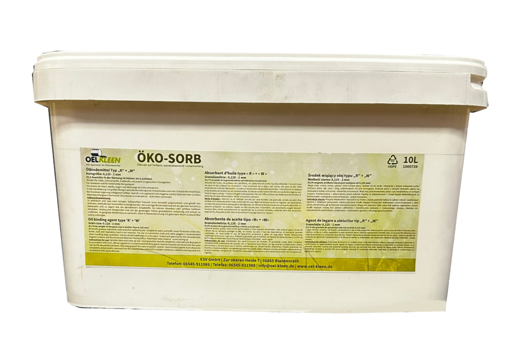 image: Granulés Oel-Kleen Öko-Sorb, pour huiles, en fibres naturelles, non abrasifs, hydrofuges, sac 10 l