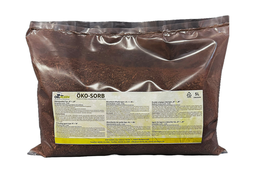image: Granulés Oel-Kleen Öko-Sorb, pour huiles, en fibres naturelles, non abrasifs, hydrofuges, sac 5 l